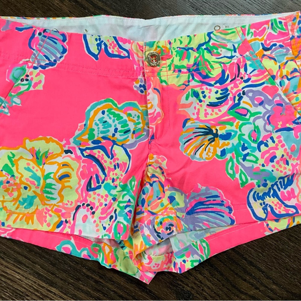 Lilly Pulitzer Coral Reef Island “The Kerrie” shorts, 8.